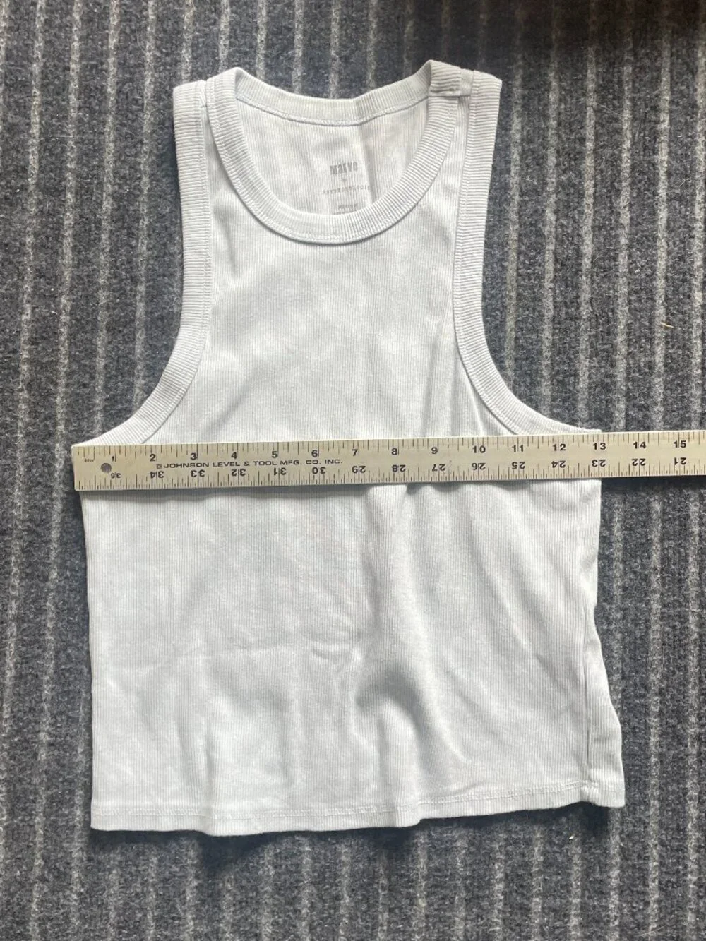 Anthropologie Maeve Ribbed Cotton Tank in Light Blue/lavender Size: S - Picture 5 of 5